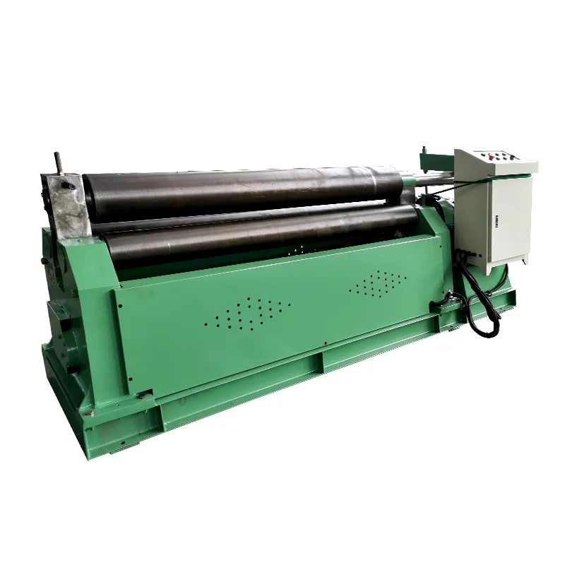 Máquina de Curvar Chapas Mecânica Simétrica de 3 Rolos 12x2500mm